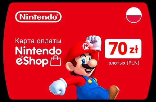 Карта Nintendo eShop 70zł PLN - Купить Игры Steam