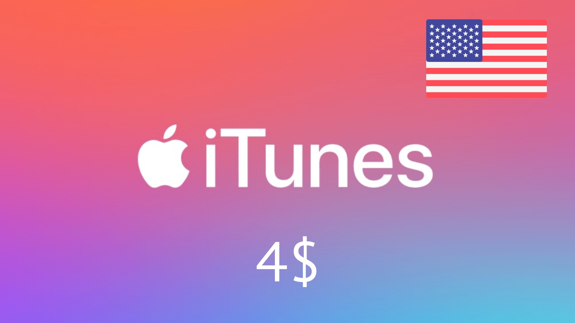 iTunes Gift Card - 4$ 🇺🇸(USA) - Купить Игры Steam