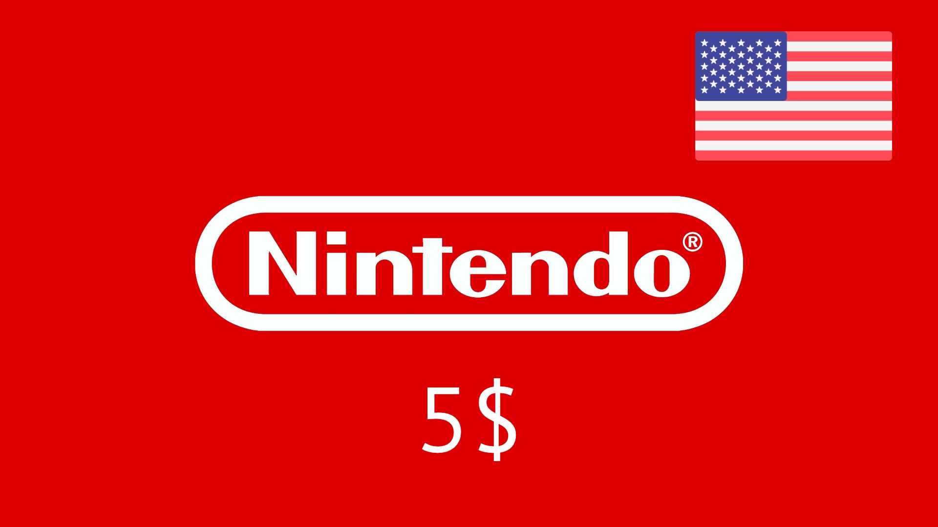 Nintendo Gift Card - 5$ 🇺🇸 (USA) - Купить Игры Steam