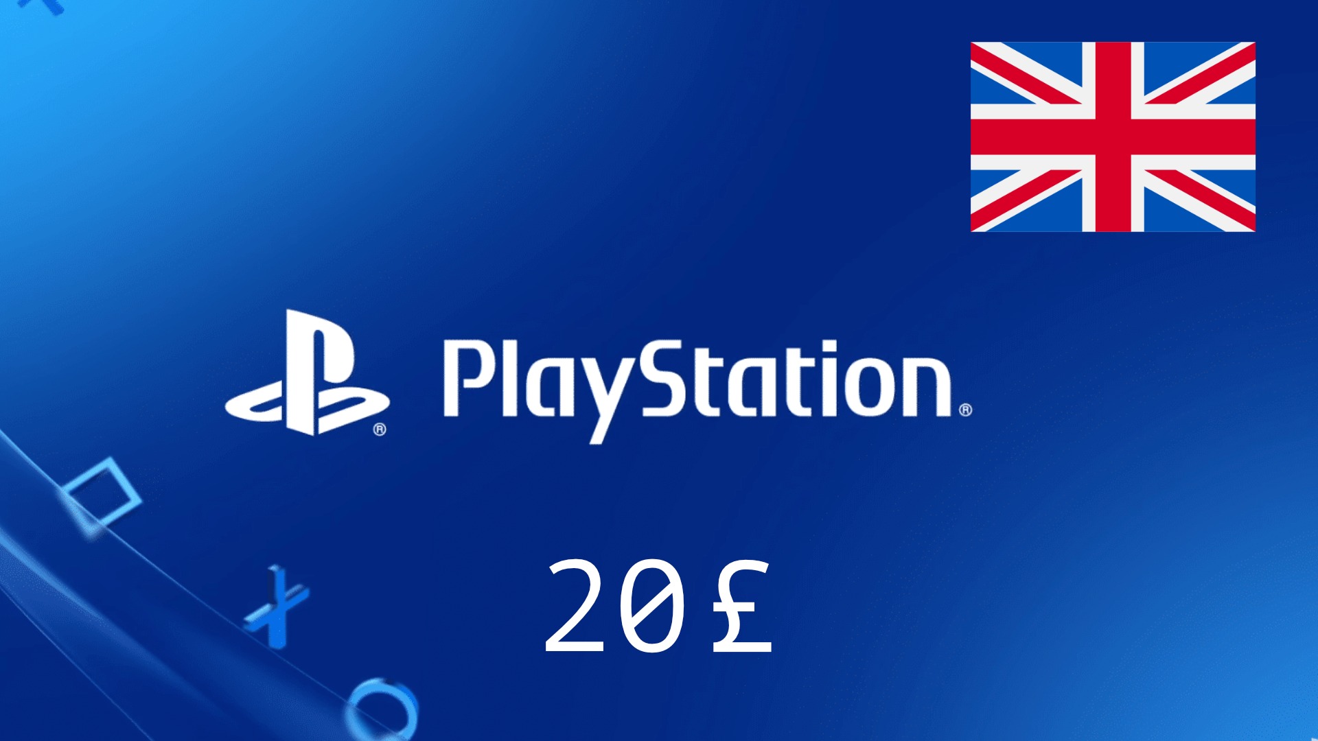 Playstation Network (PSN) 20£ (UK) - Купить Игры Steam